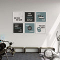 Gym Quotes(Set Of 6) Pop Artwork Canvas Print for Wall