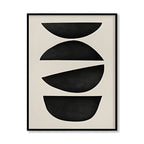Harmony No. 12 – Black and White Artwork Canvas Print