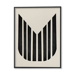 Harmony 10 Black and White Artwork Canvas Print
