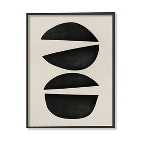 Harmony 11 Black and White Artwork Canvas Print
