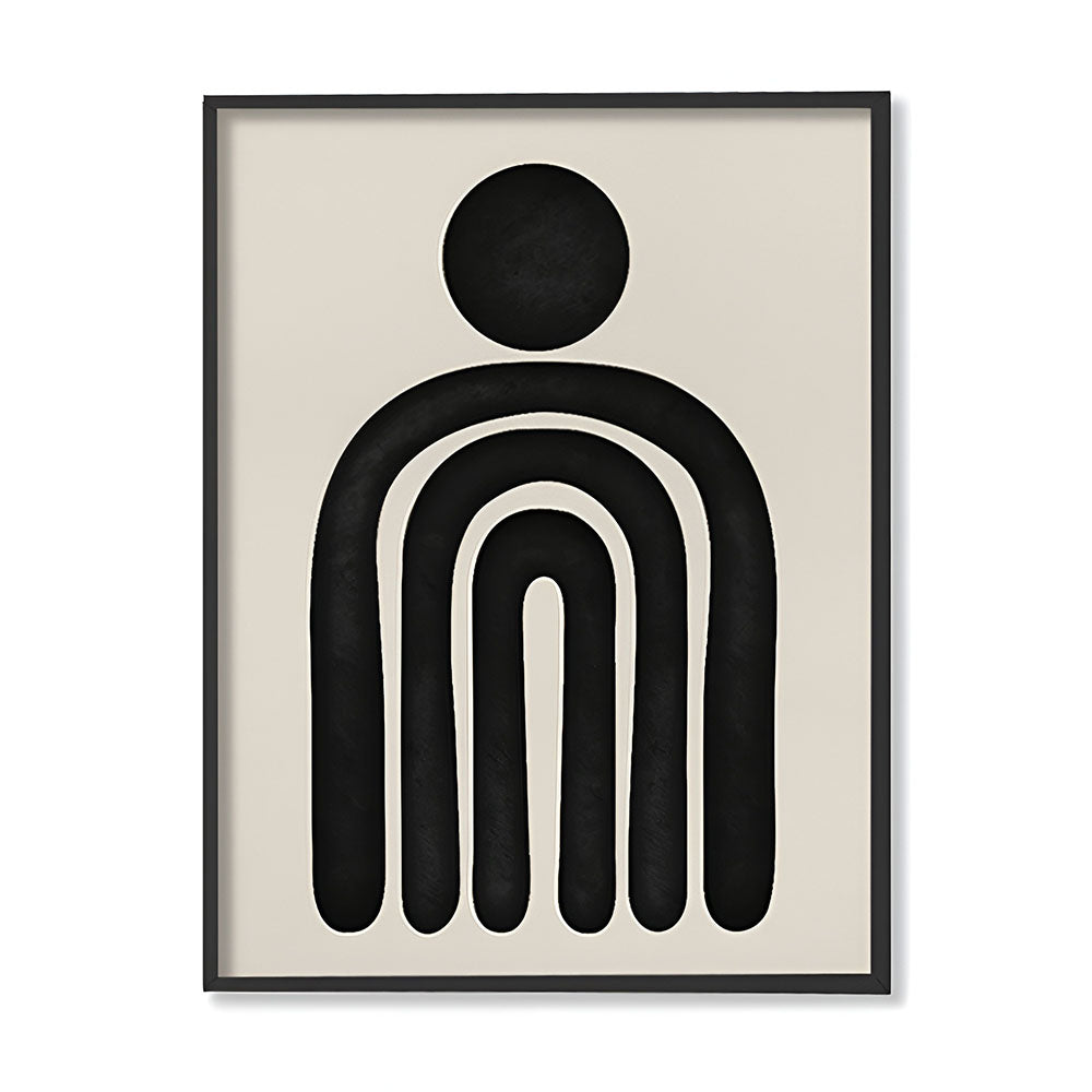 Harmony 2 Black and White Wall Artwork