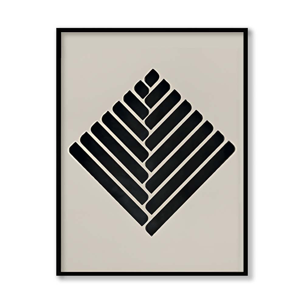 Harmony 5 Black and White Wall Artwork
