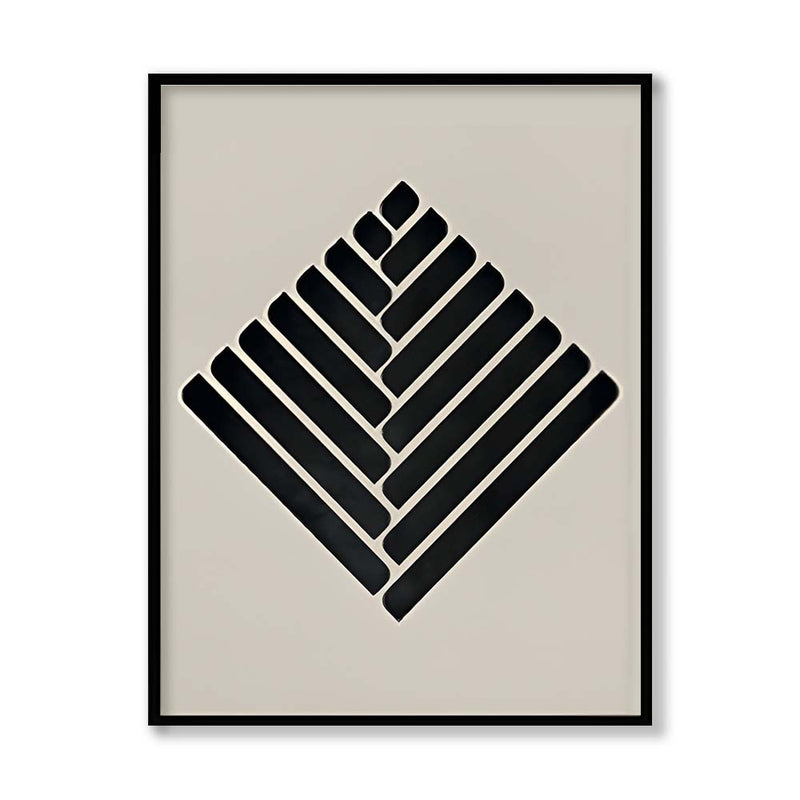 Harmony 5 Black and White Wall Artwork