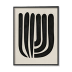 Harmony No. 6 – Black and White Artwork Canvas Print