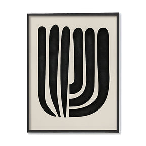 Harmony 6 Black and White Artwork Canvas Print