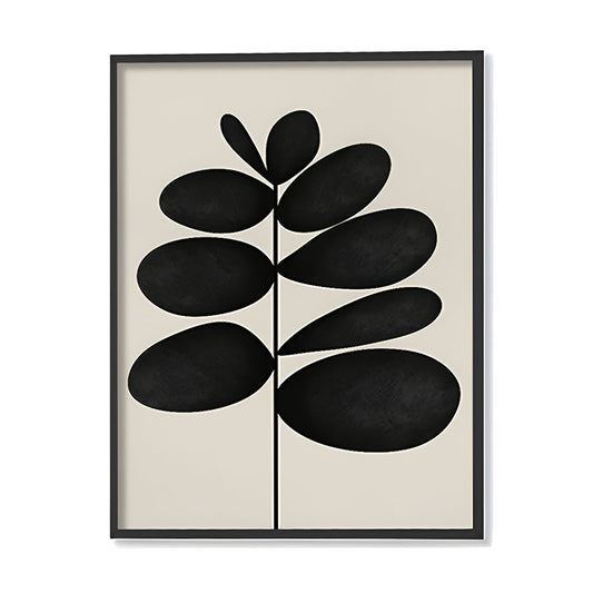 Harmony 7 Black and White Artwork Canvas Print