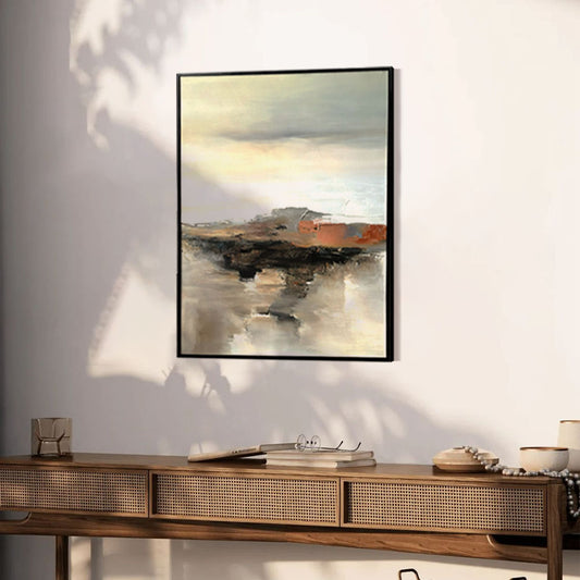 Horizon Texture 1 - Textured Acrylic Painting