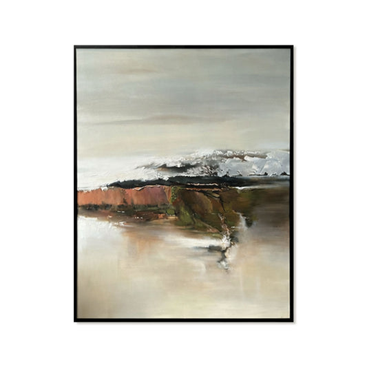 Horizon Texture 2 - Textured Acrylic Painting