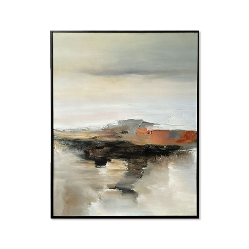 Horizon Texture 1 - Textured Acrylic Painting