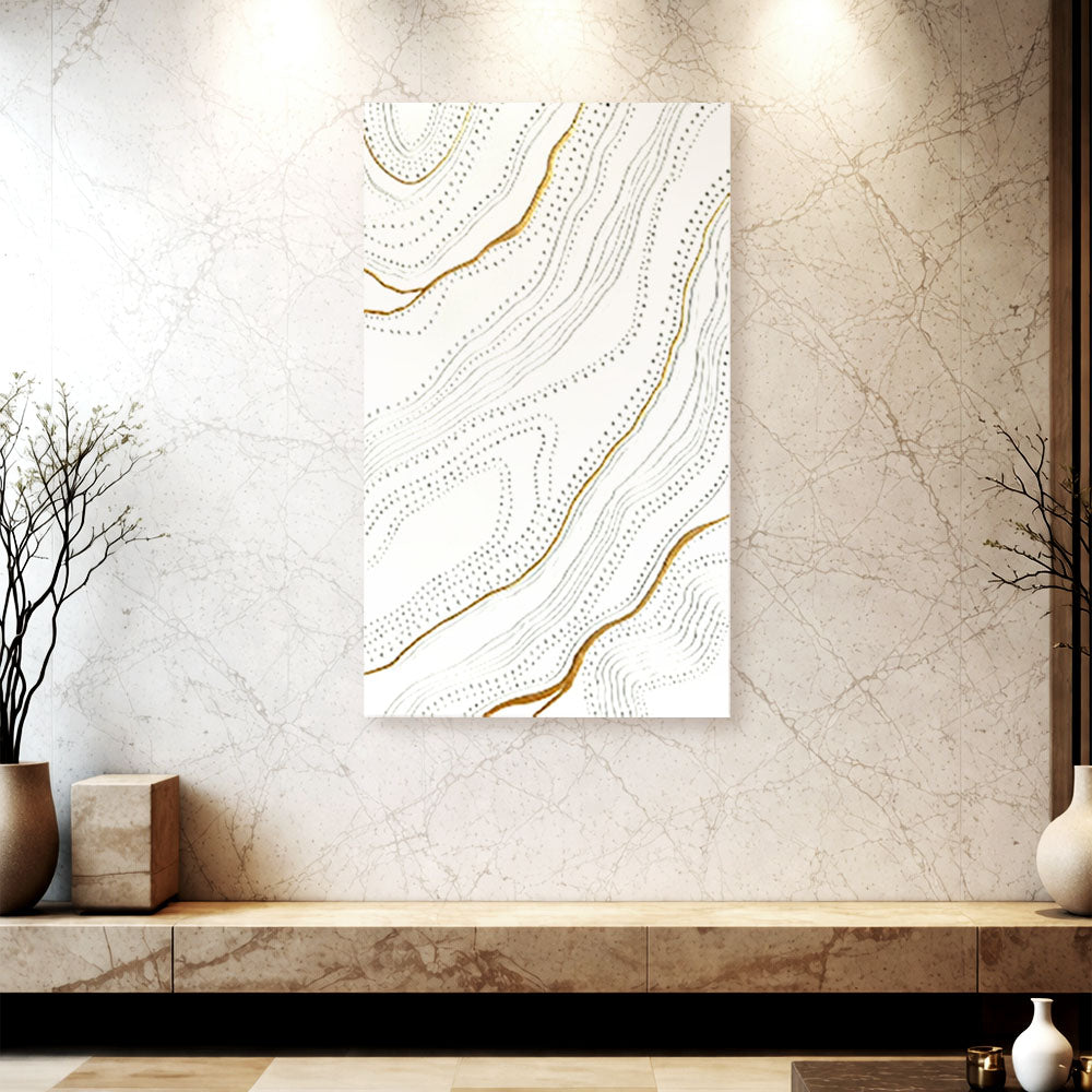Ivory Contours – Relief Texture Artwork