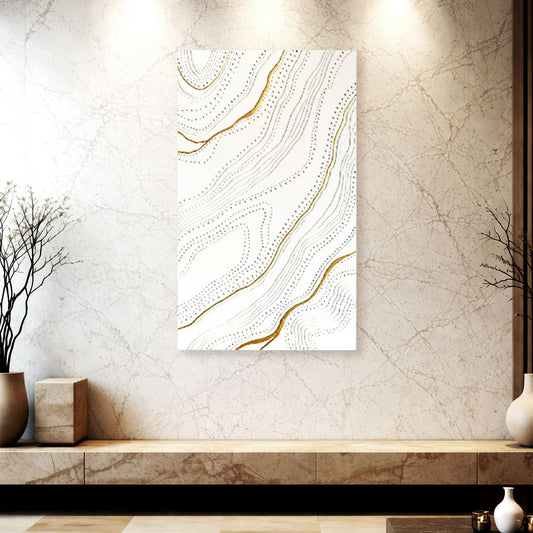 Ivory Contours – Relief Texture Artwork