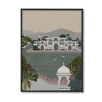 Jal Mahal Traditional Artwork Canvas Print for Wall