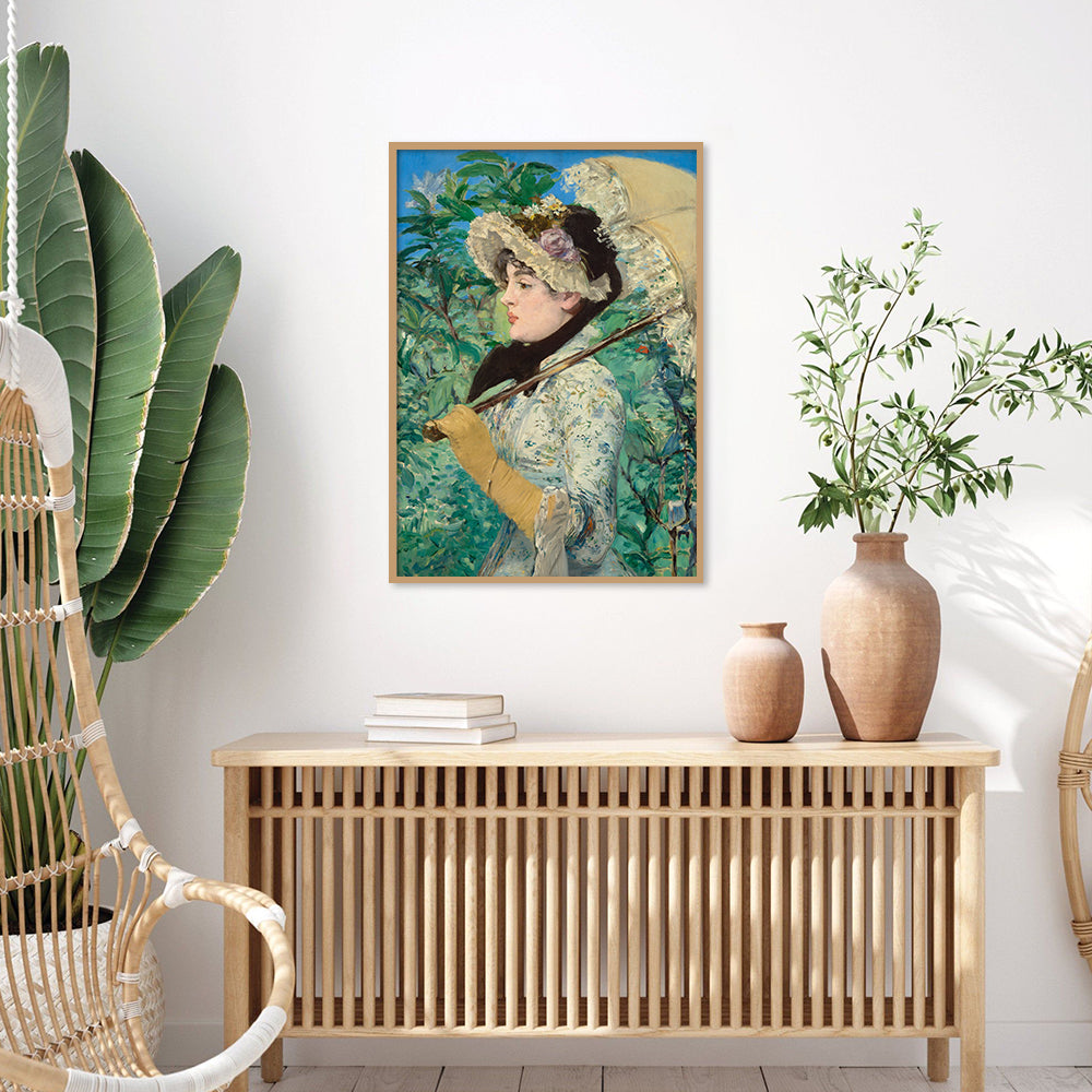 Jeanne (Spring) by Edouard - Famous Painting Canvas Print