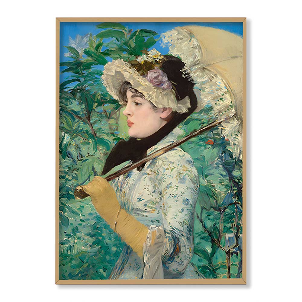 Jeanne (Spring) by Edouard - Famous Painting Canvas Print