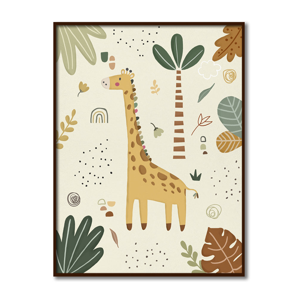 Joyful Jungle 2 Wall Art Canvas Print for Kids Room