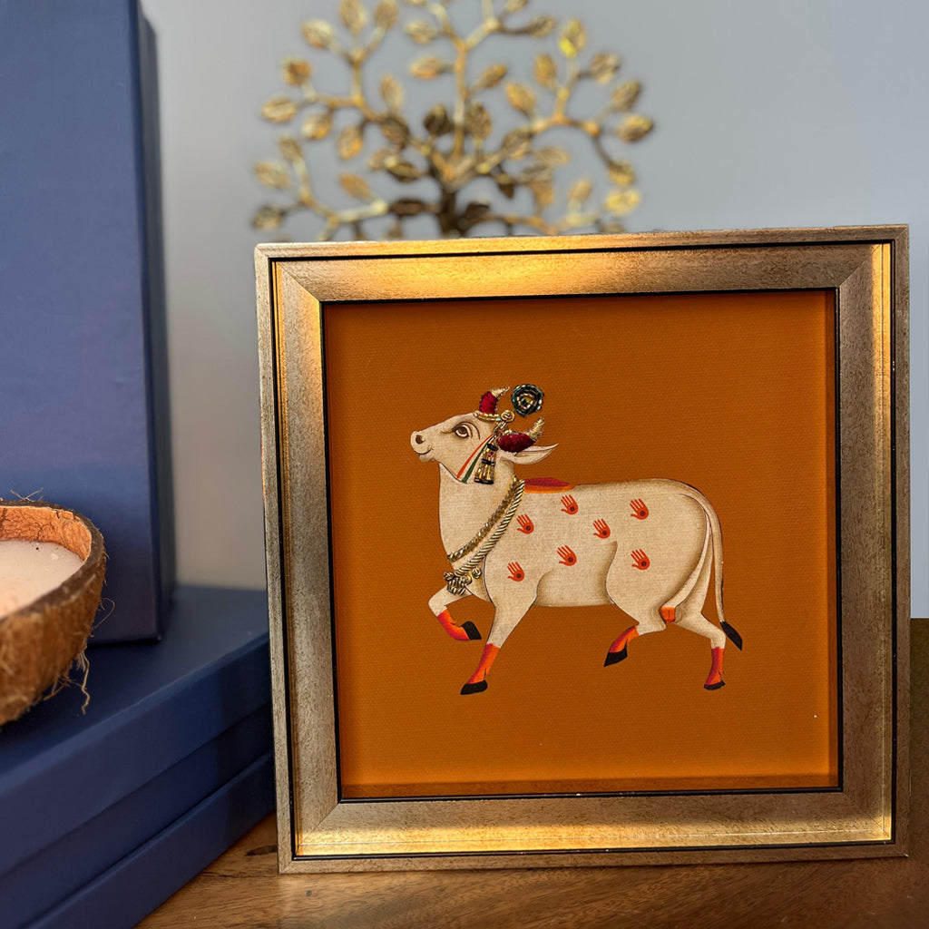 Kamdhenu Pichwai Artwork with Gift Box