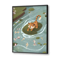 Curious Cub Wall Art Canvas Print for Kids Room