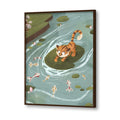 Curious Cub Wall Art Canvas Print for Kids Room