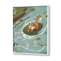 Curious Cub Wall Art Canvas Print for Kids Room