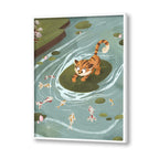 Curious Cub Wall Art Canvas Print for Kids Room