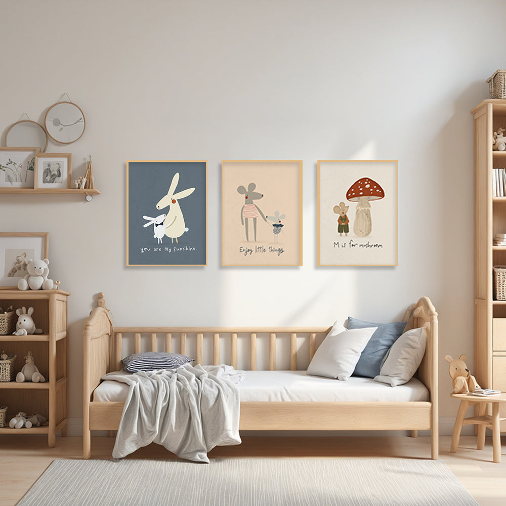 Happy Tails 1 Pop Artwork Canvas Print for Wall