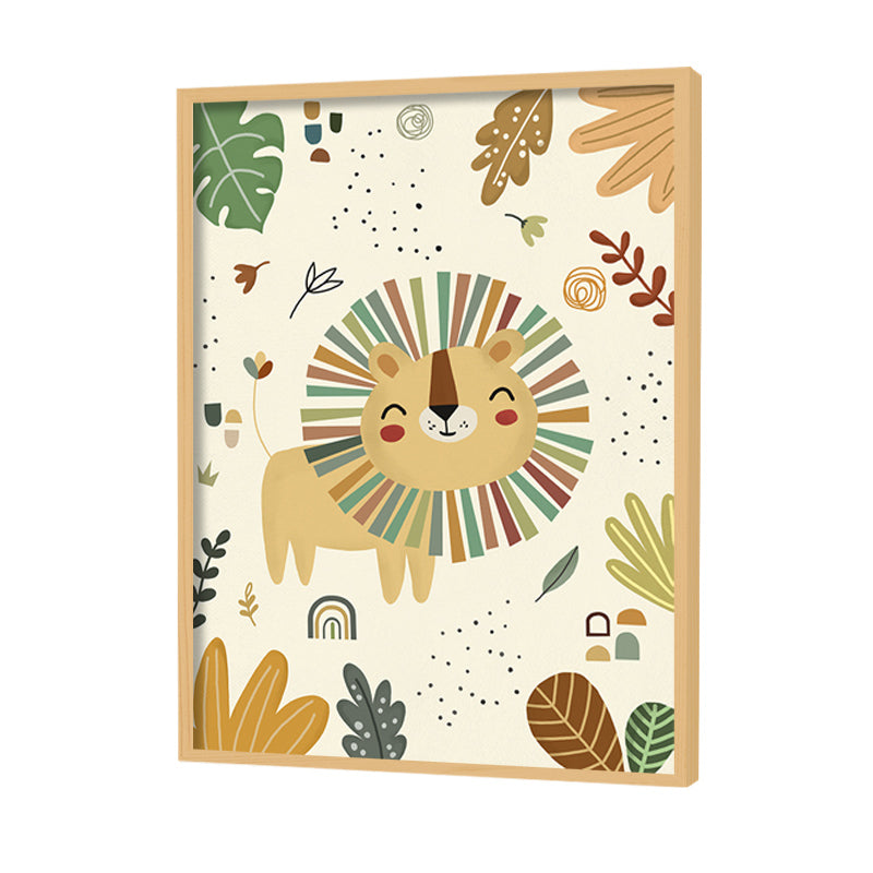 Joyful Jungle 1 Wall Art Canvas Print for Kids Room