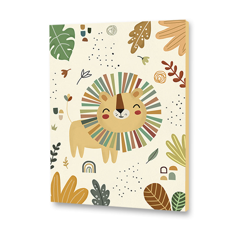 Joyful Jungle 1 Wall Art Canvas Print for Kids Room