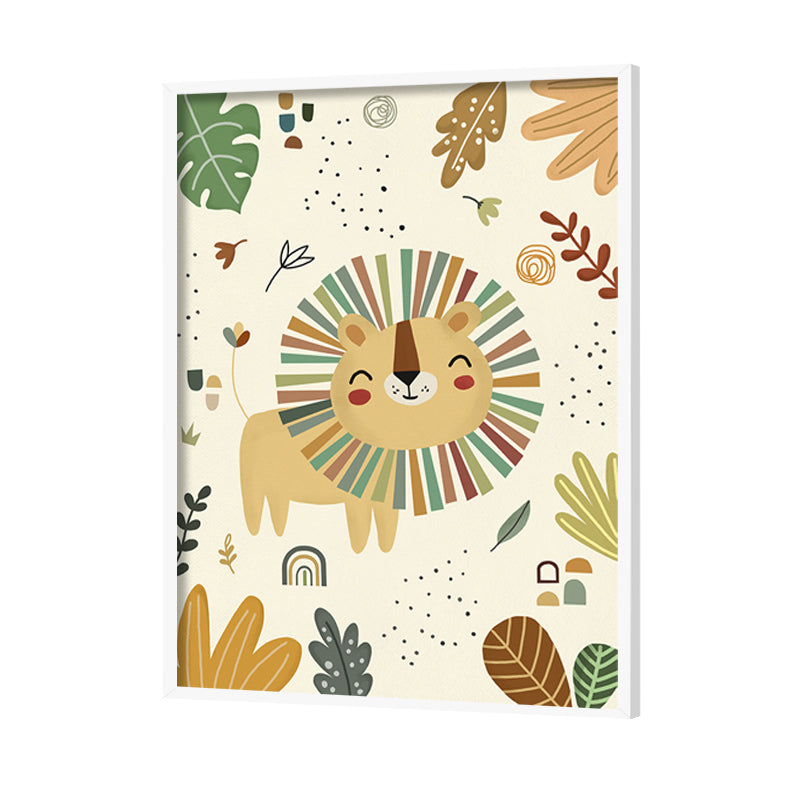 Joyful Jungle 1 Wall Art Canvas Print for Kids Room