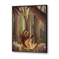 Roaring Lion Wall Art Canvas Print for Kids Room