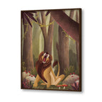 Roaring Lion Wall Art Canvas Print for Kids Room