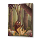Roaring Lion Wall Art Canvas Print for Kids Room