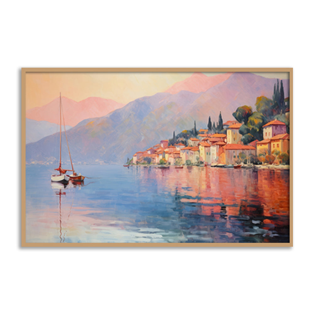 Lake Como, Italy 1 Nature Artwork Canvas Print for Wall
