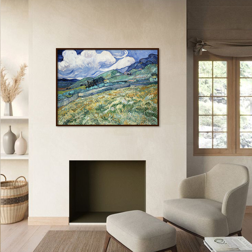 Landscape by Vincent - Famous Painting Canvas Print