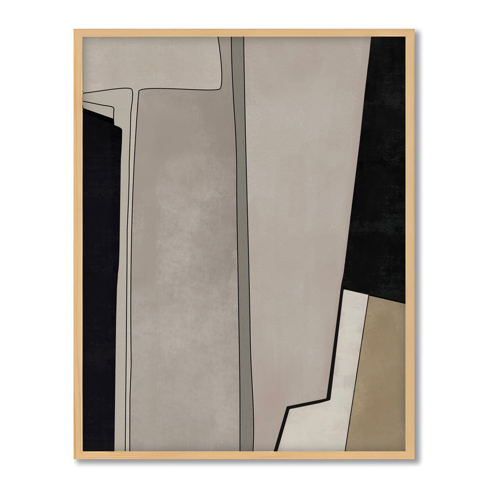 Linear Rhythm Abstract Canvas Wall Art Print