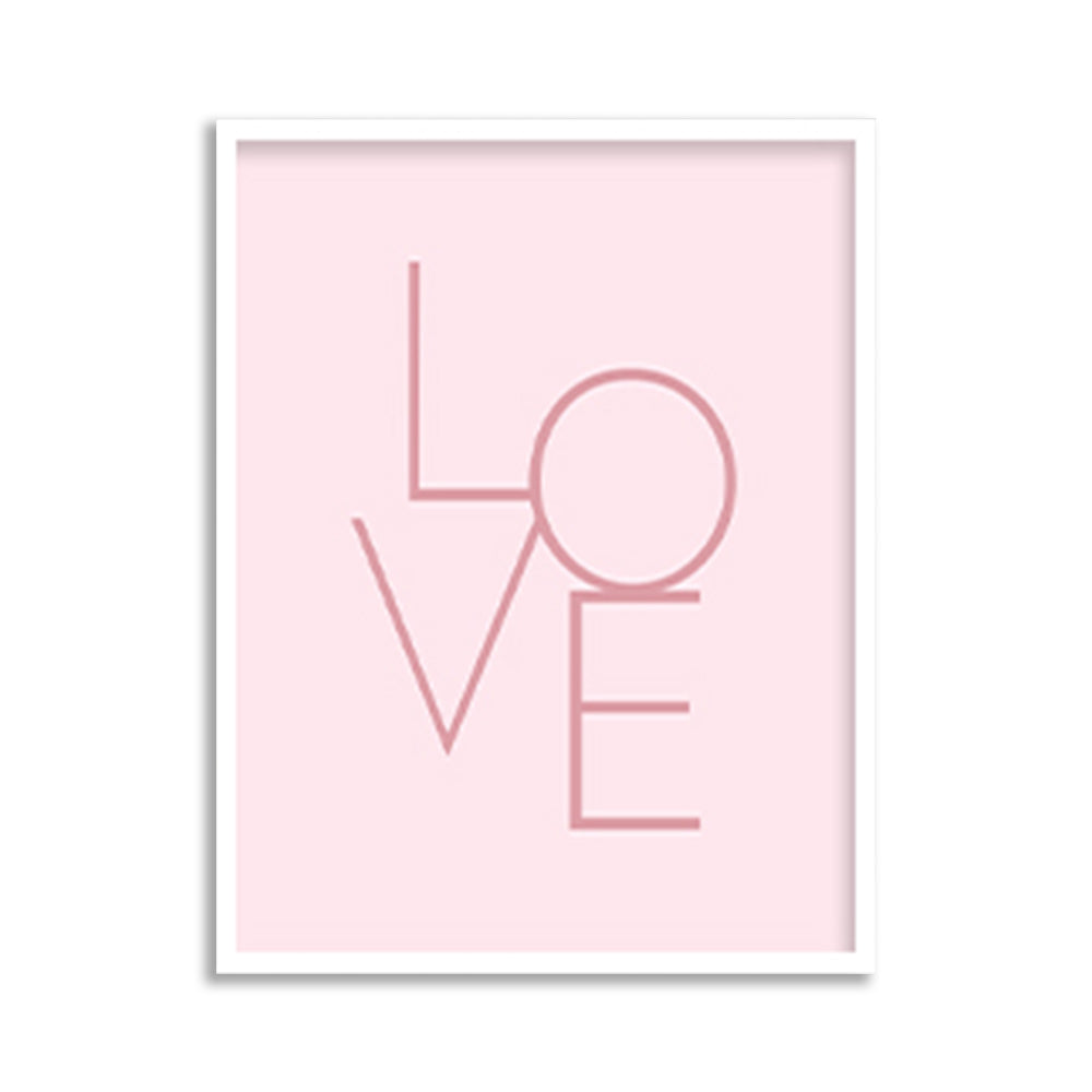 Love Wall Art Canvas Print for Kids Room