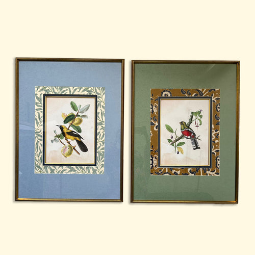 Bloom & Feather Nature Artwork Canvas Print for Wall (Set of 2)
