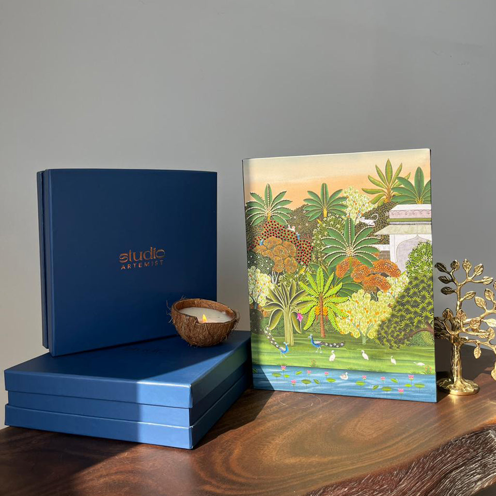 Miniature Forest Tale Artwork with Gift Box