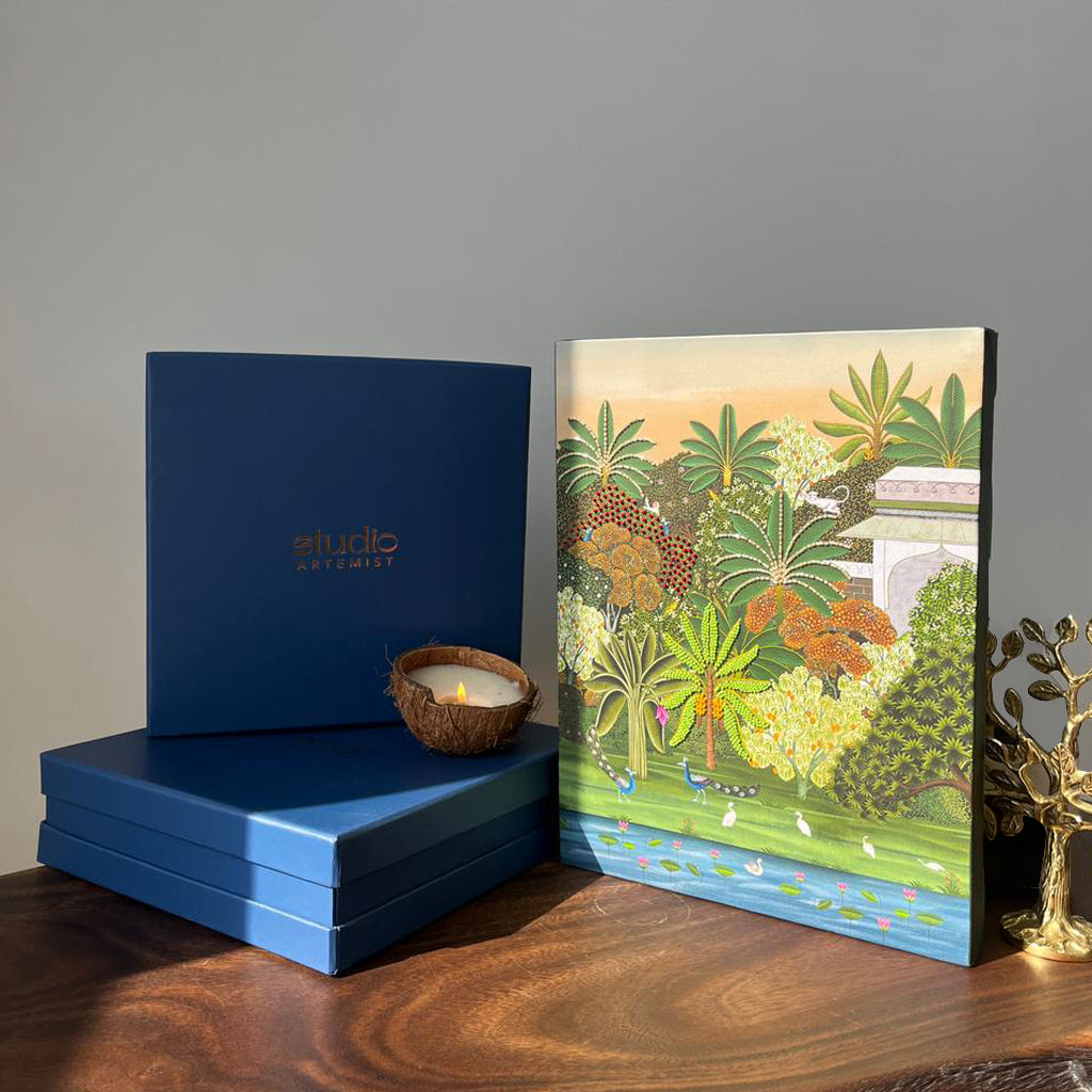 Miniature Forest Tale Artwork with Gift Box