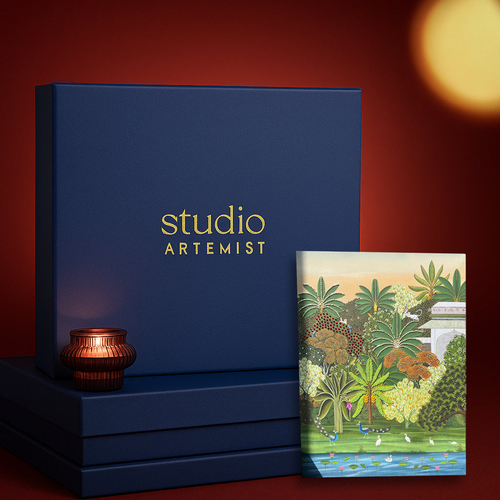 Miniature Forest Tale Artwork with Gift Box