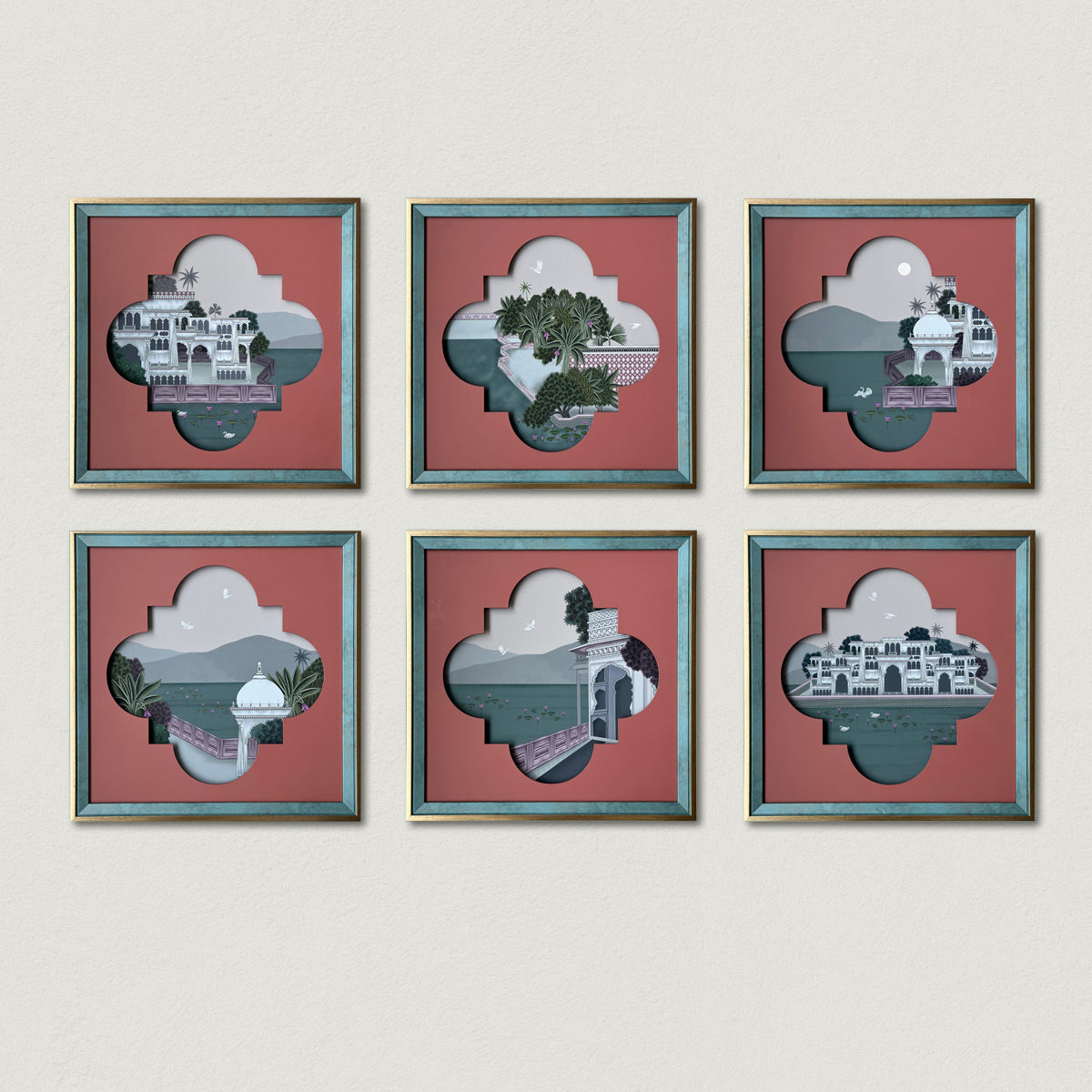 City of Lakes 2 Mixed Media Canvas Wall Artwork