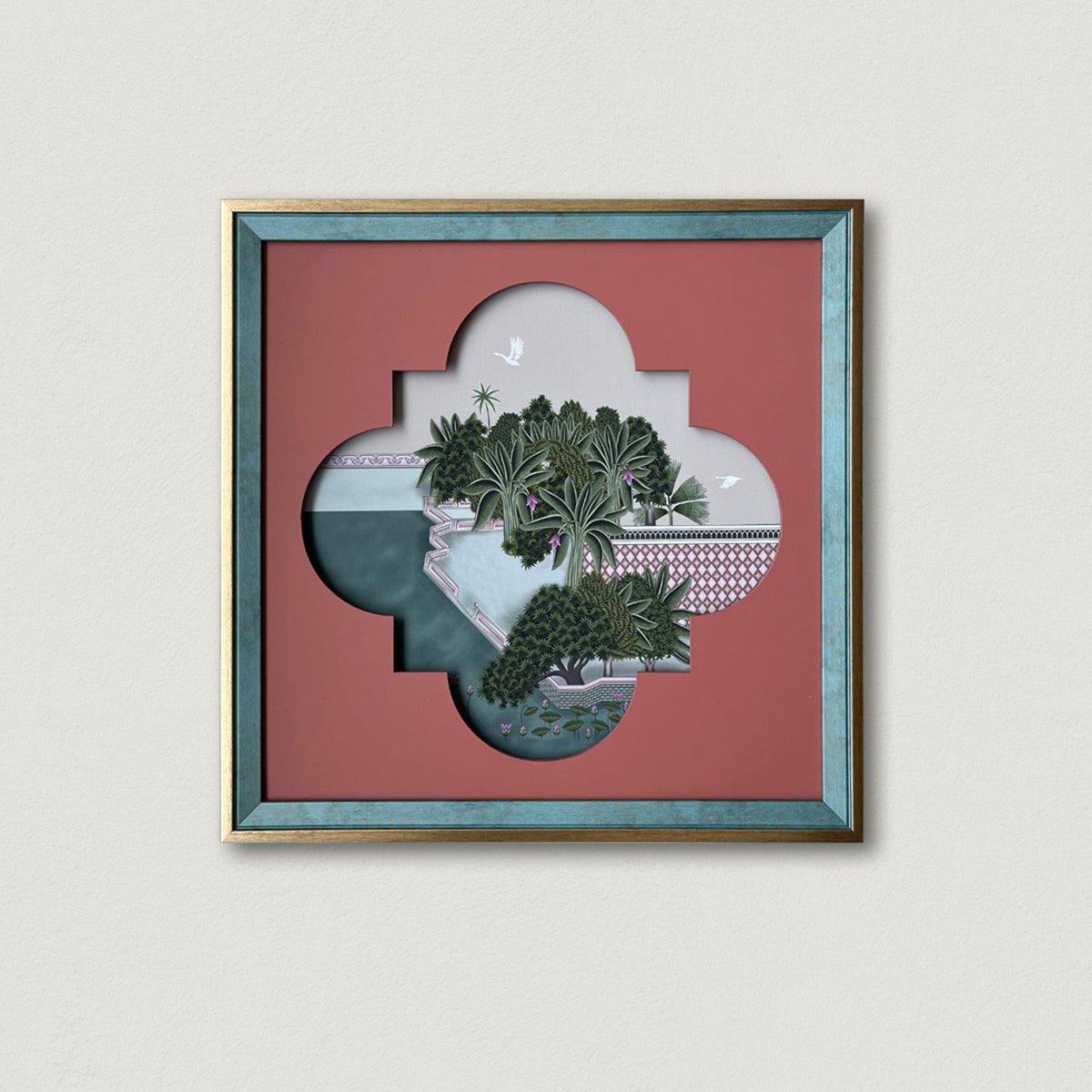 City of Lakes 3 Mixed Media Canvas Wall Artwork