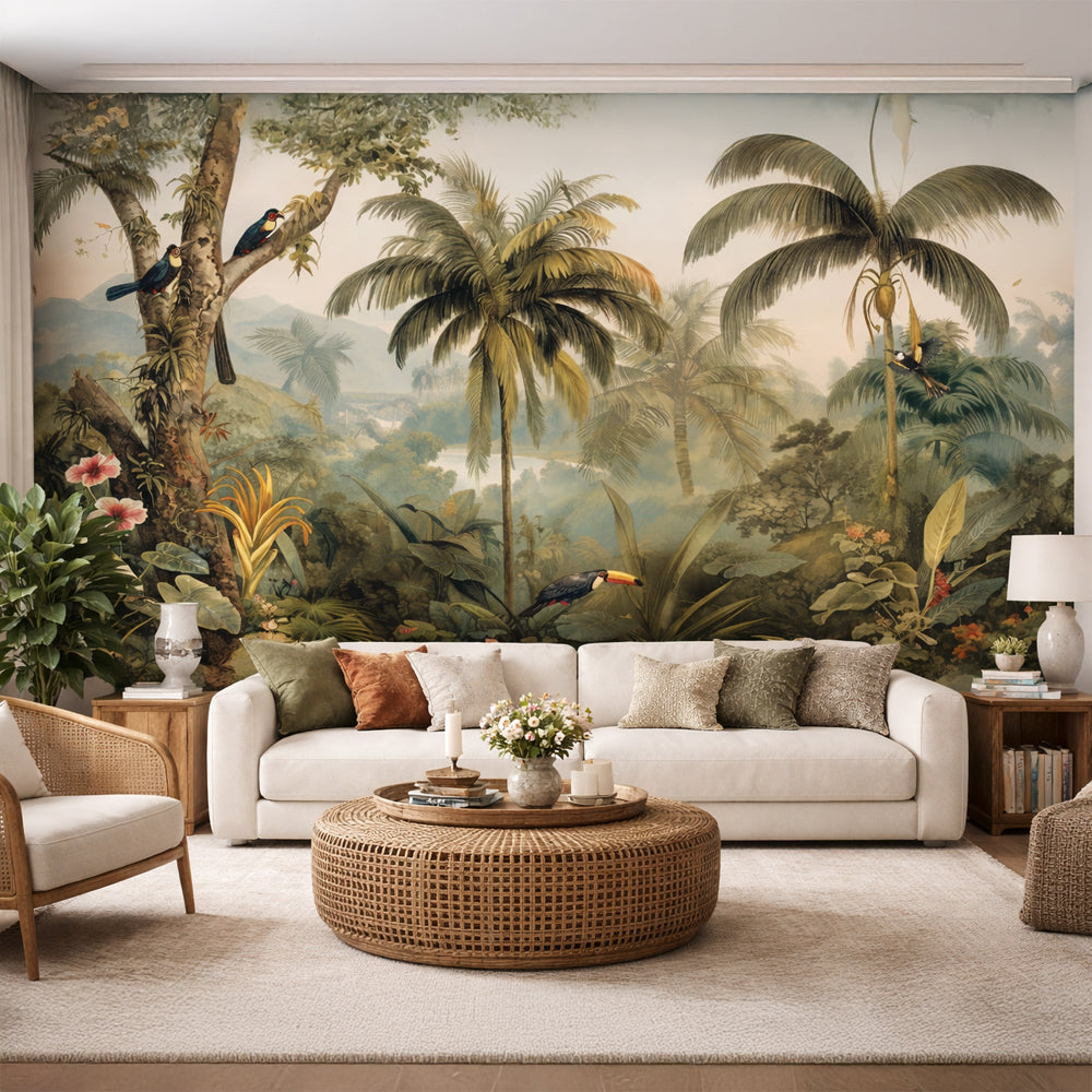 Tropical Paradise Mural Wallpaper