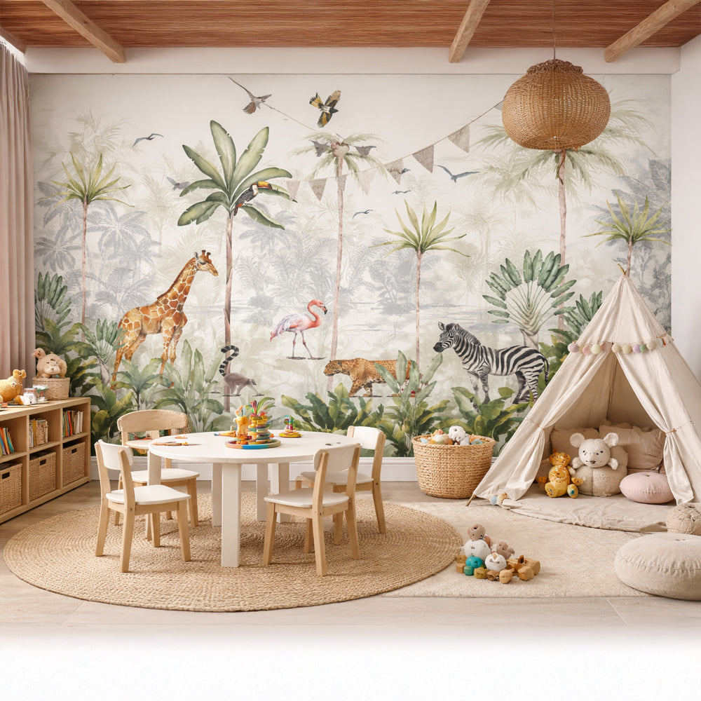 Safari Jungle Kids Wallpaper