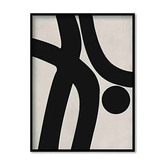 Mod Pods 2 Black and White Canvas Wall Art Print