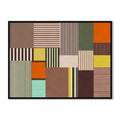 Modern Mosaic Abstract Canvas Art Print for Wall
