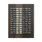 Monochrome Rhythm – Textured Relief Panel