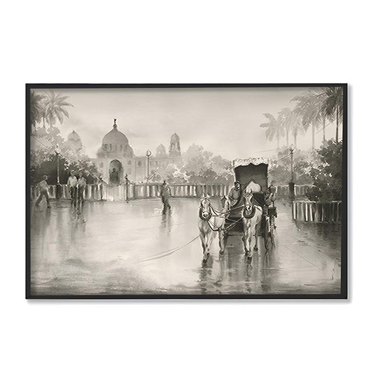 Monsoon Nostalgia 1 Vintage Artwork Canvas Print for Wall