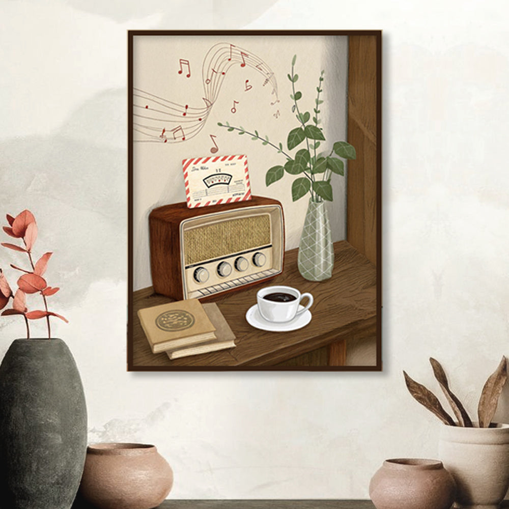 Morning Melodies Vintage Artwork Canvas Print for Wall
