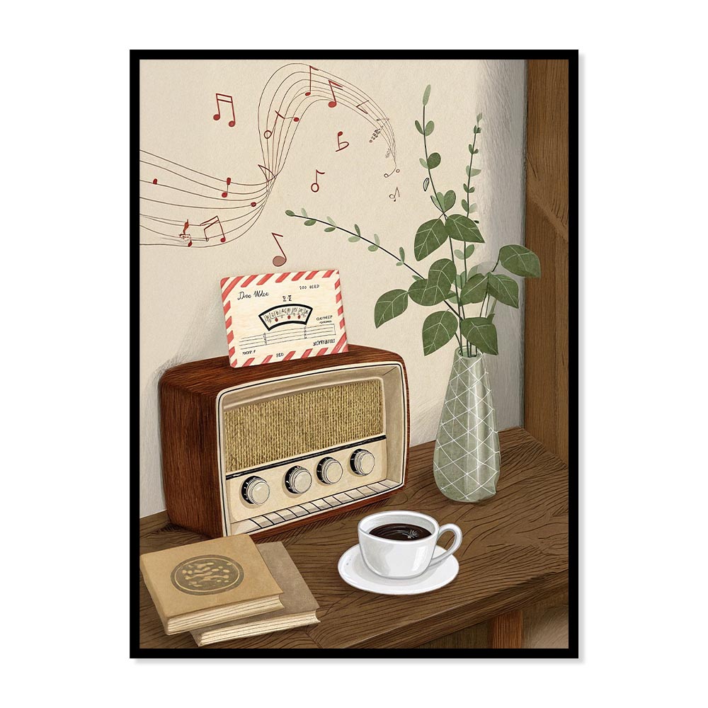 Morning Melodies Vintage Artwork Canvas Print for Wall