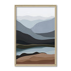 Mountain Echo No. 2 – Scandinavian Artwork Canvas Print for Wall